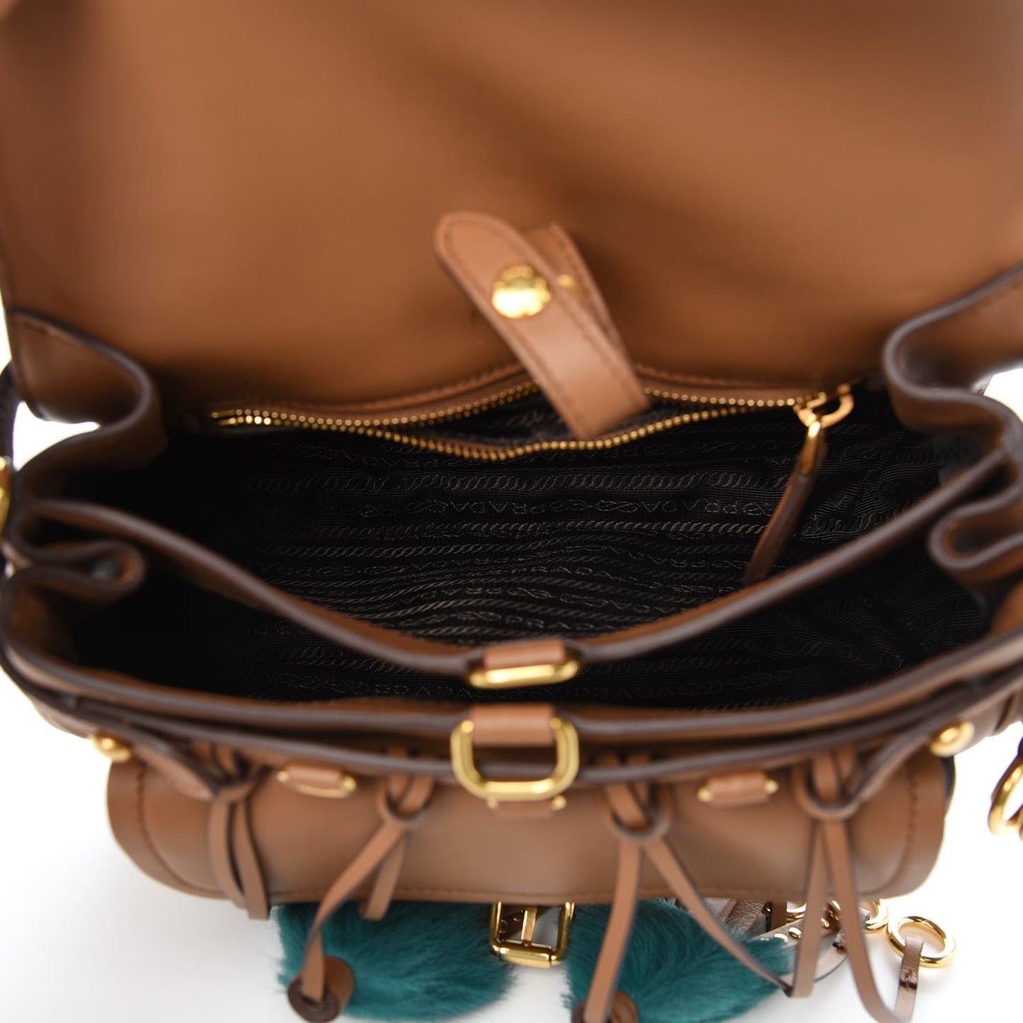 City Calf Fringe Corsaire Bag Cannella