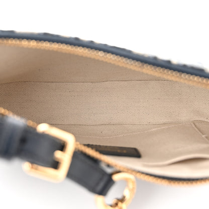 Christian Dior Oblique CD Lounge Bag Blue 5 of 11