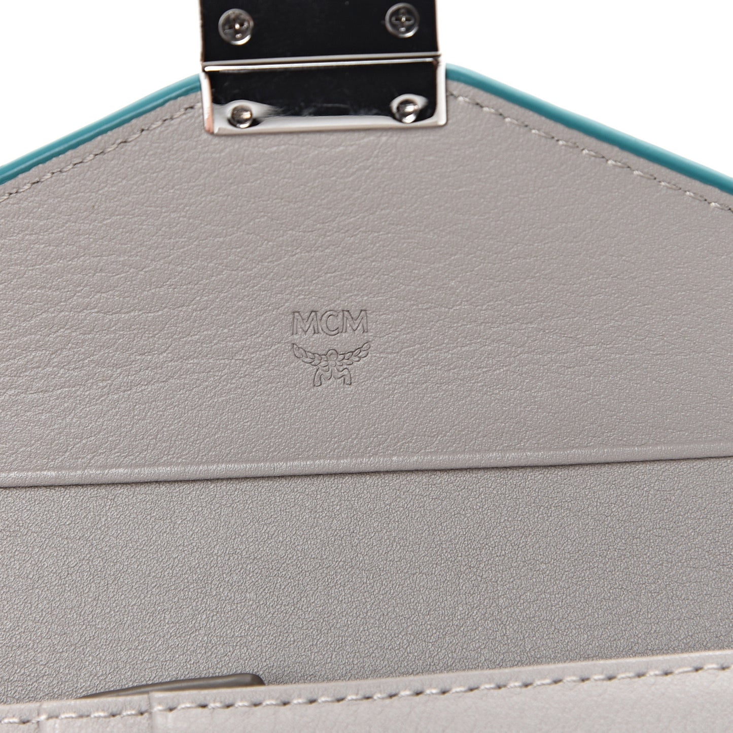 Calfskin Ottomar Monogram Tri-Fold Wallet Green