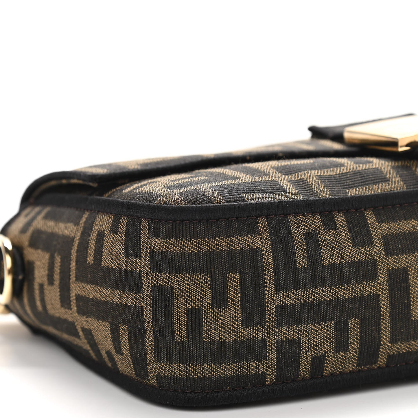 Fabric Jacquard FF 1974 Medium Baguette Tobacco Moro Black