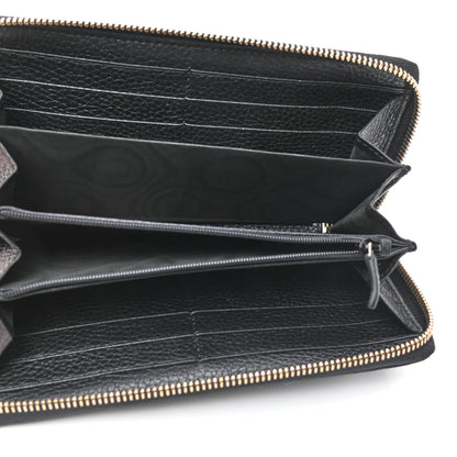 Gucci Pebbled Calfskin Soho Zip Around Wallet Black 5 of 7