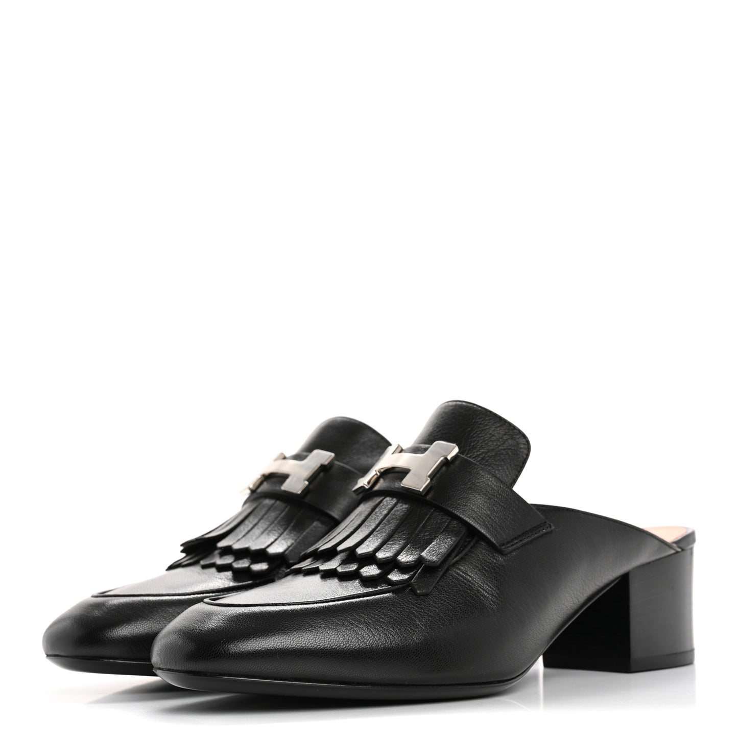 Goatskin Tuileries Mules 37.5 Black