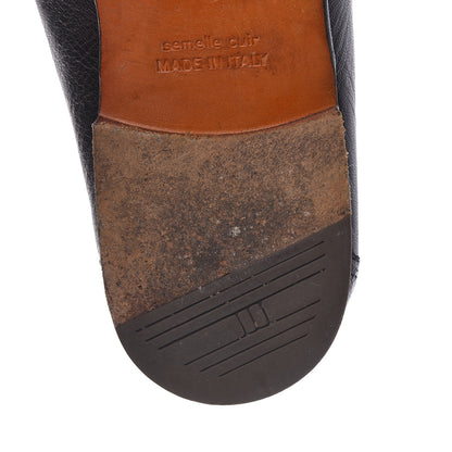 Hermes Goatskin Mens Paris Loafers 43 Black 11 of 20