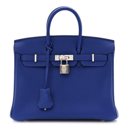 Hermes Togo Birkin 25 Bleu Royal 1 of 12
