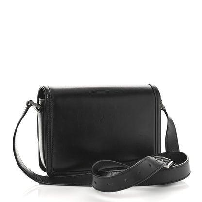 Saint Laurent Box Calfskin Monogram Medium Solferino Satchel Black 3 of 10