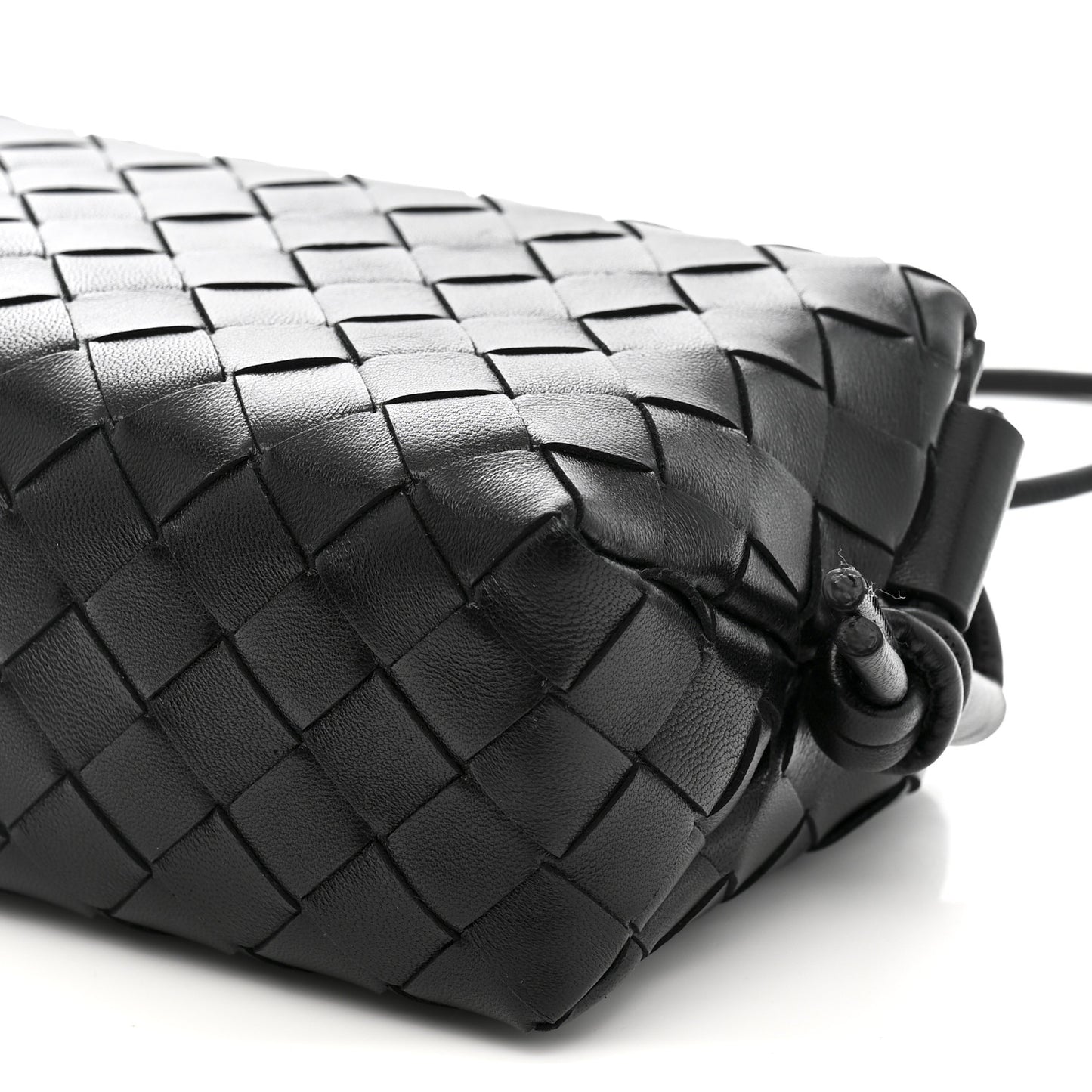 Nappa Intrecciato Mini Loop Camera Bag Black