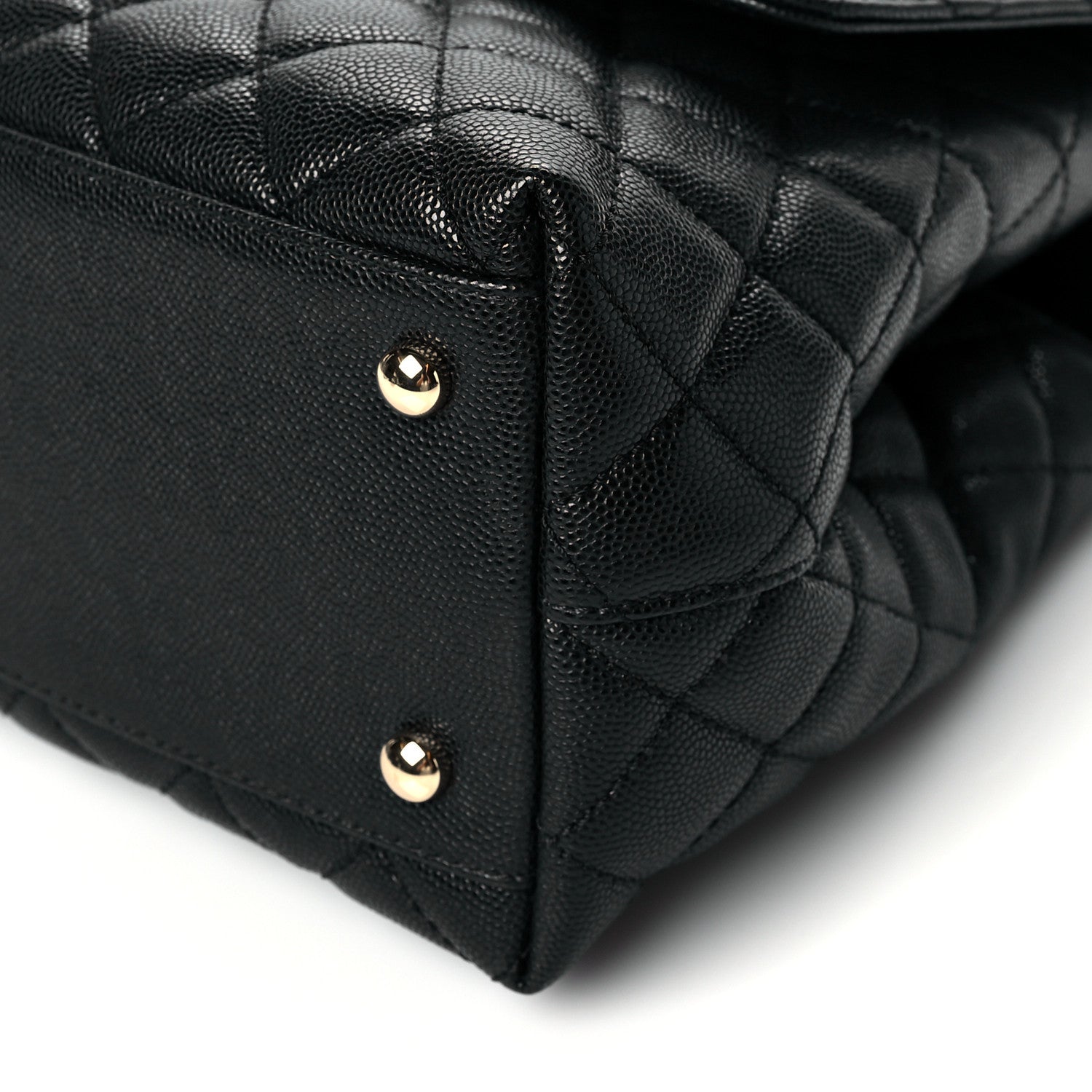 Chanel Caviar Quilted Small Coco Handle Flap Black 10 of 11