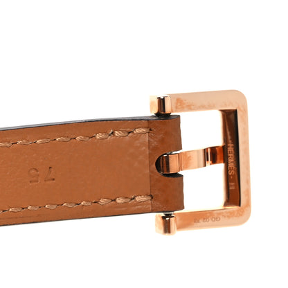 Hermes Epsom 15mm Pop H Belt 75 30 Gold 7 of 9