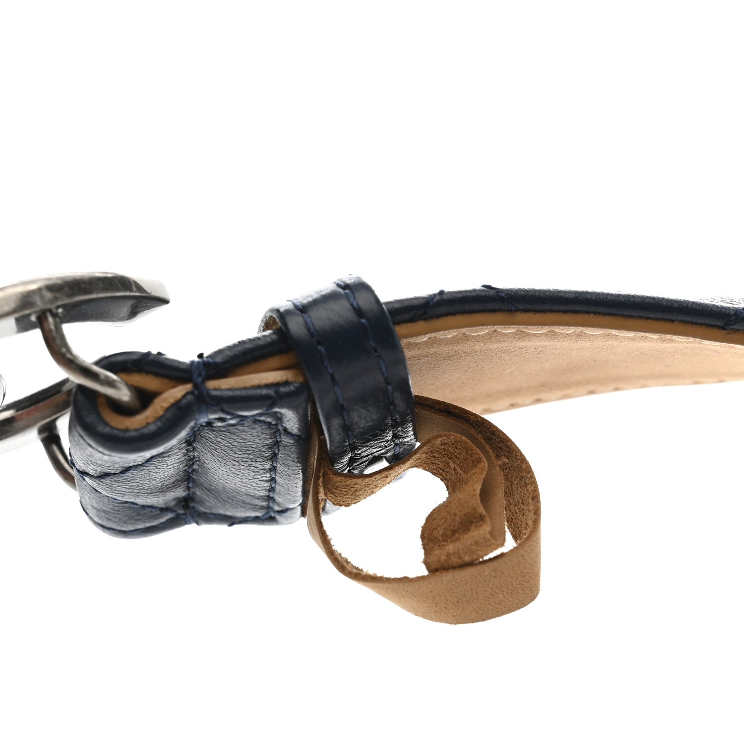 Chanel Lambskin Quilted CC Belt 90 36 Blue 7 of 7
