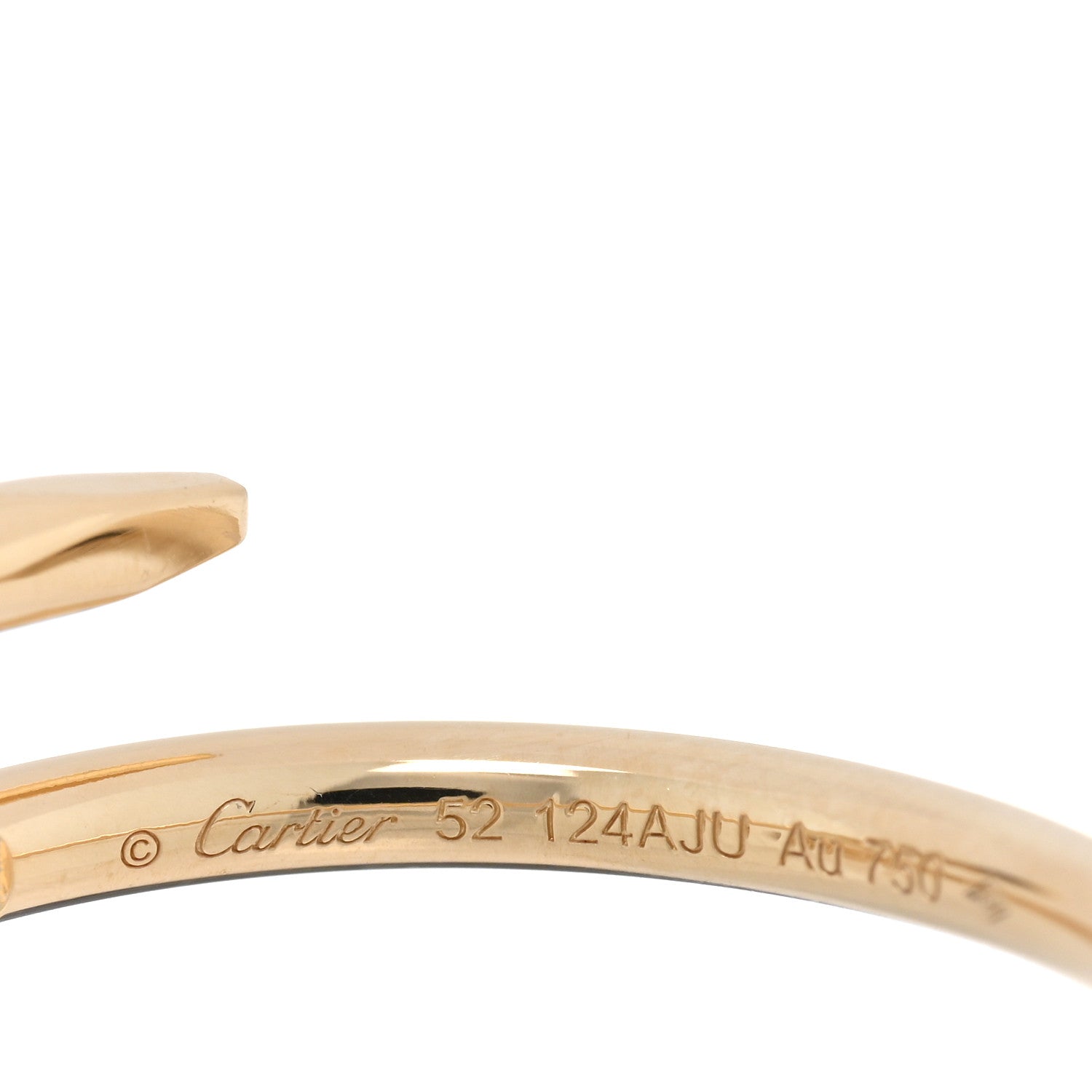 Cartier 18K Yellow Gold Small Juste Un Clou Ring 52 6 4 of 5