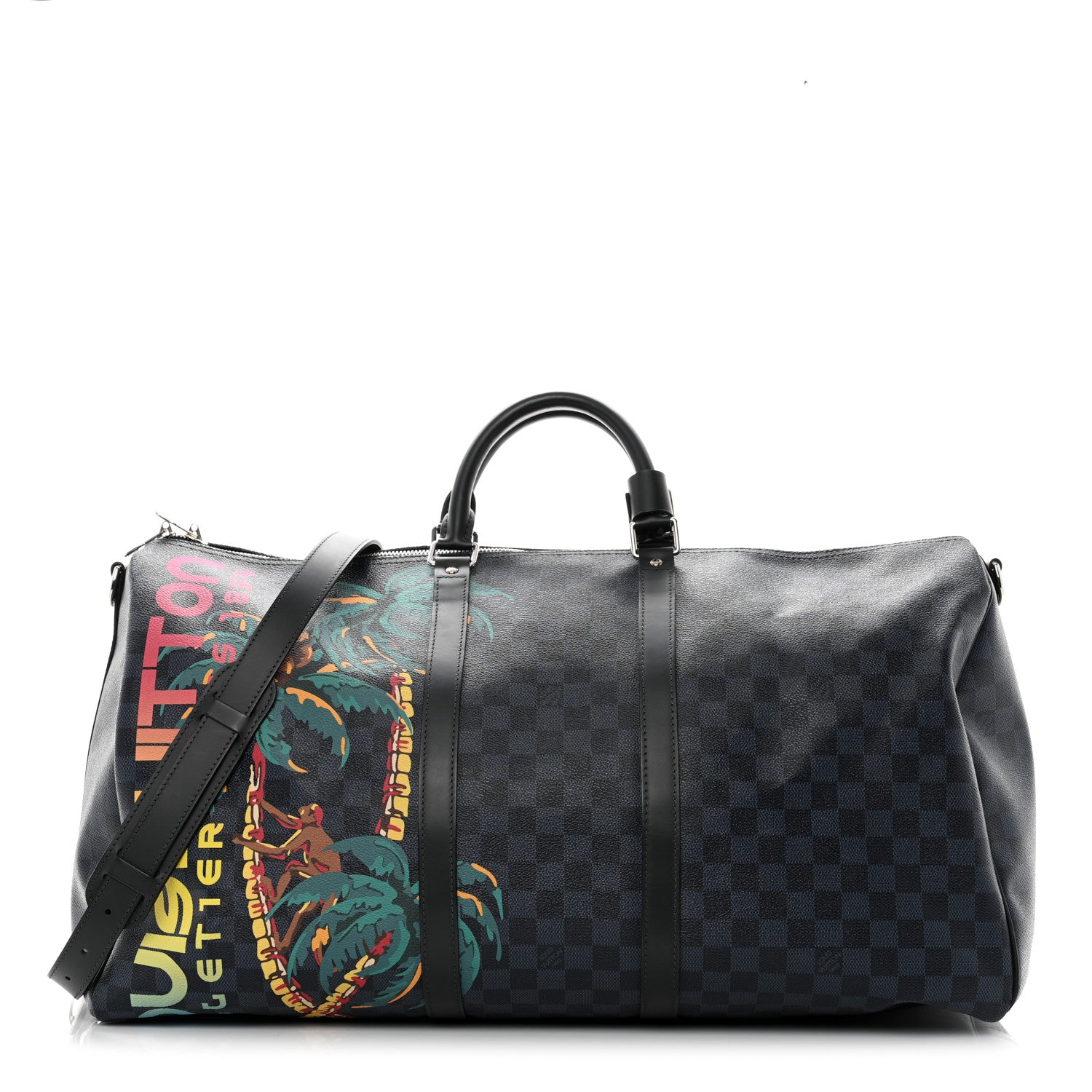 Louis Vuitton Damier Cobalt Jungle Keepall Bandouliere 55 1 of 11