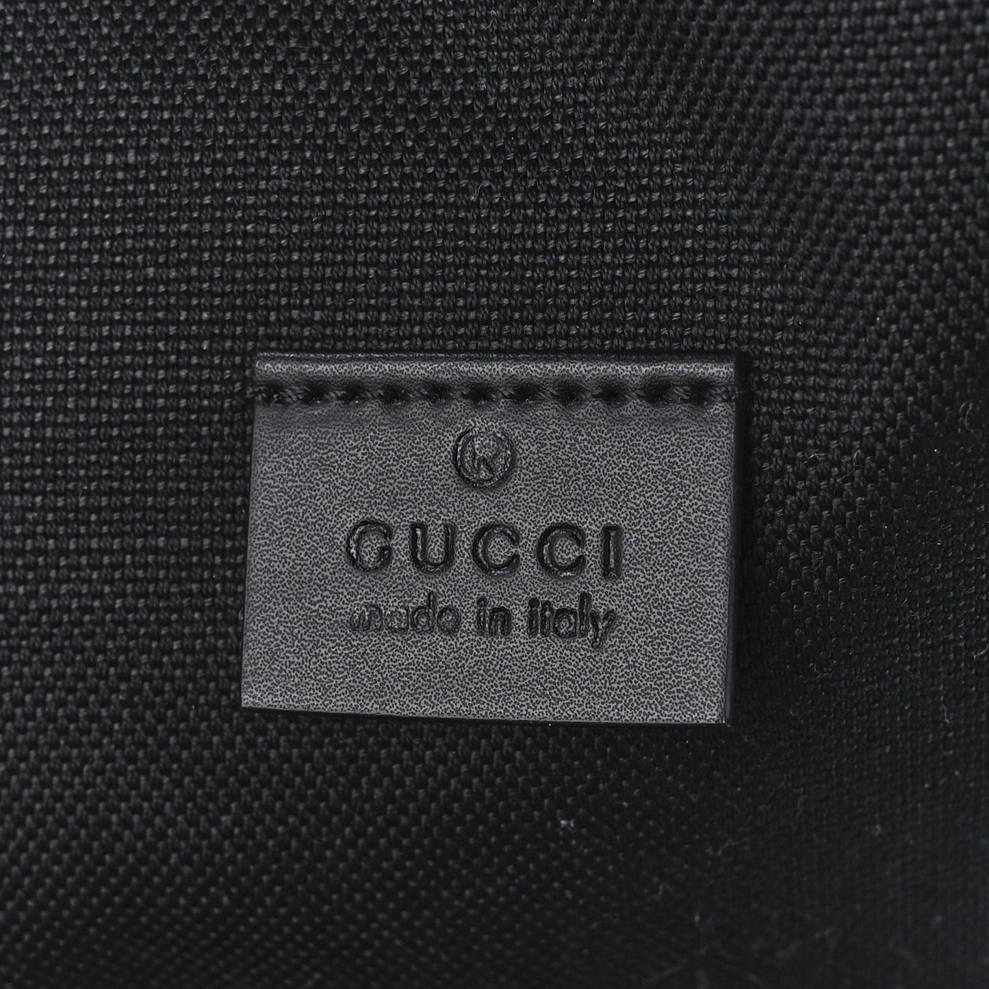 GG Supreme Monogram Web Belt Bag Black Grey