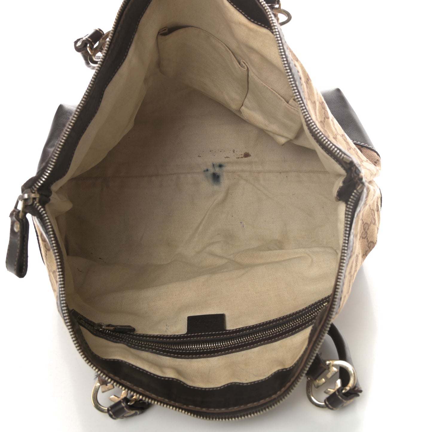 Monogram Lovely Heart Tote Brown