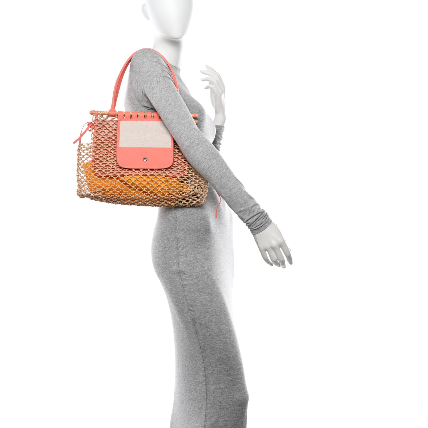 Goyard Goyardine Net Aligre Tote Coral 2 of 9