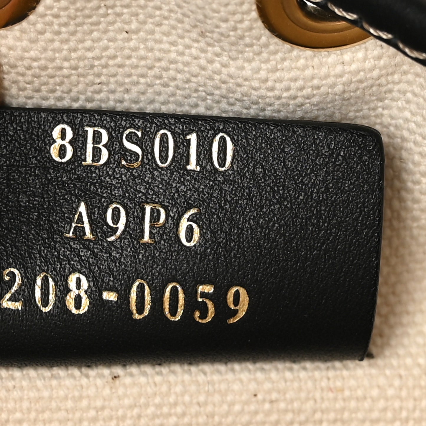 Canvas Vitello King F is Fendi FF Embroidered Mini Mon Tresor Bucket Bag Grezzo Black