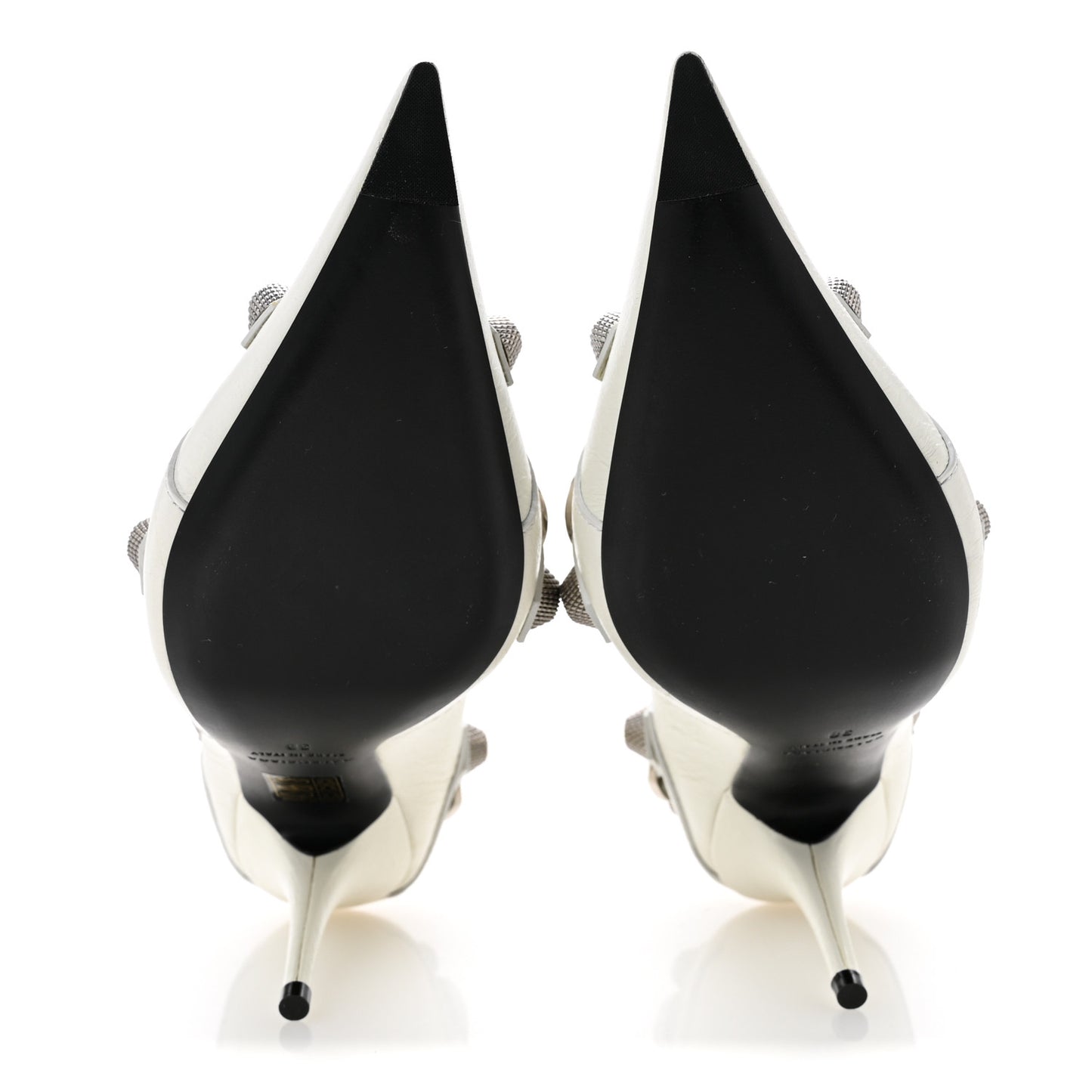 Agneau Arena Cagole 90mm Pumps 38 White