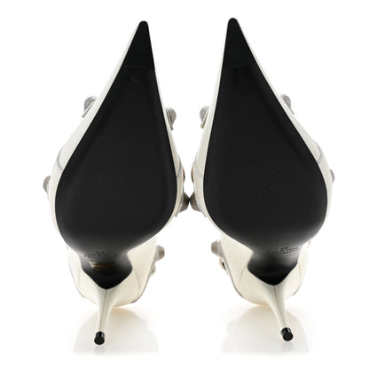 Balenciaga Agneau Arena Cagole 90mm Pumps 38 White 6 of 11
