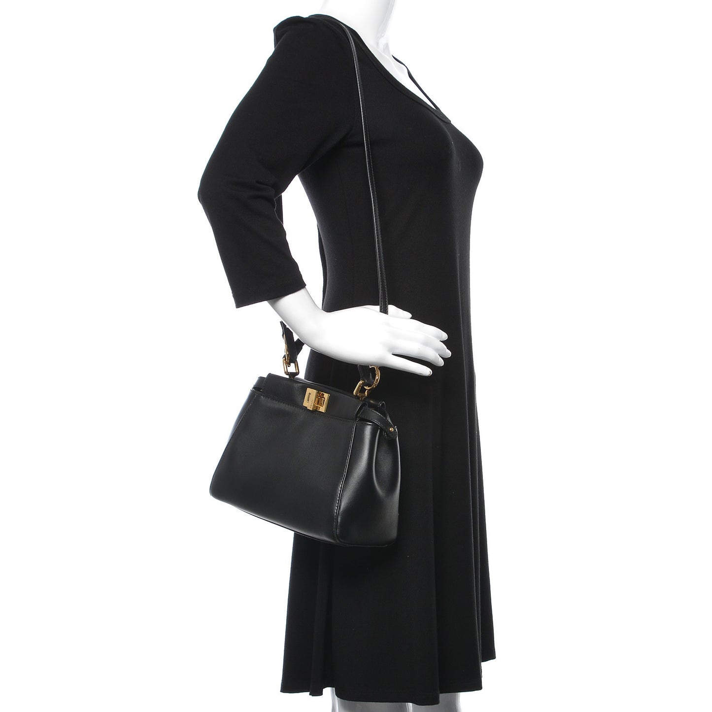 Nappa Mini Peekaboo Iconic Satchel Black