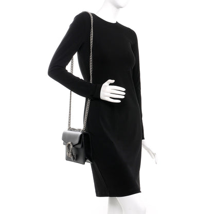 Gucci Calfskin Mini Dionysus Shoulder Bag Black 2 of 10