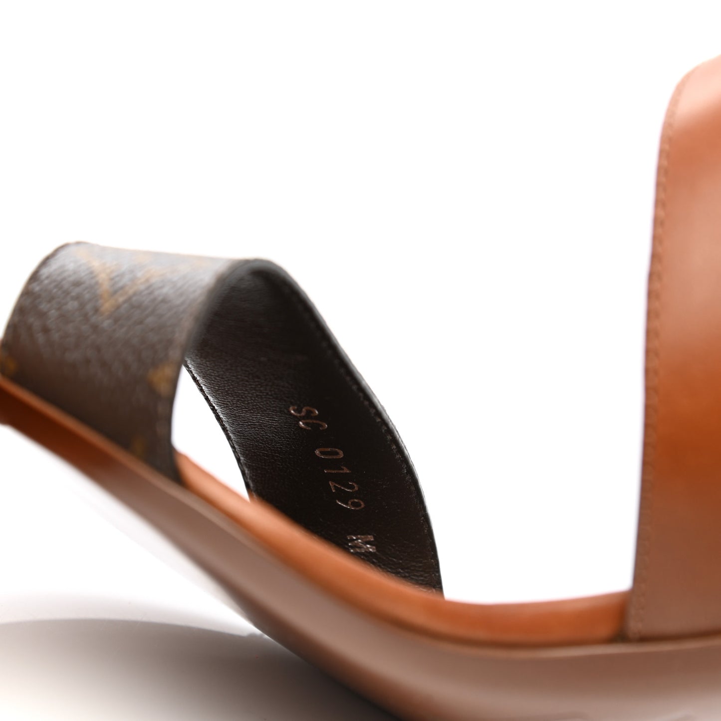 Calfskin Monogram Horizon Sandals 40 Cognac Brown