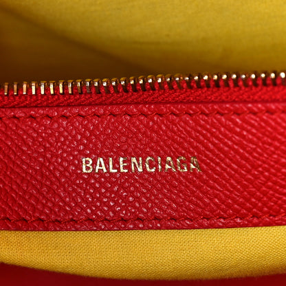 Balenciaga Grained Calfskin M Ville Top Handle Bag Rouge Coquelicot 6 of 12