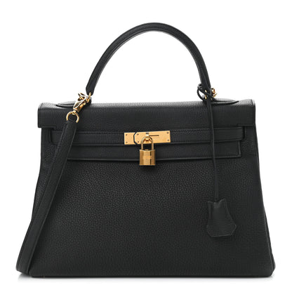 Hermes Togo Kelly Retourne 32 Black 1 of 10