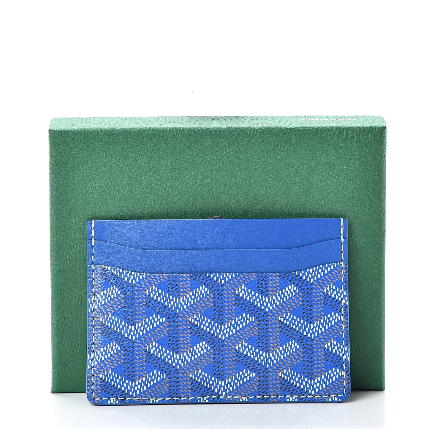 Goyardine Saint Sulpice Card Holder Sky Blue