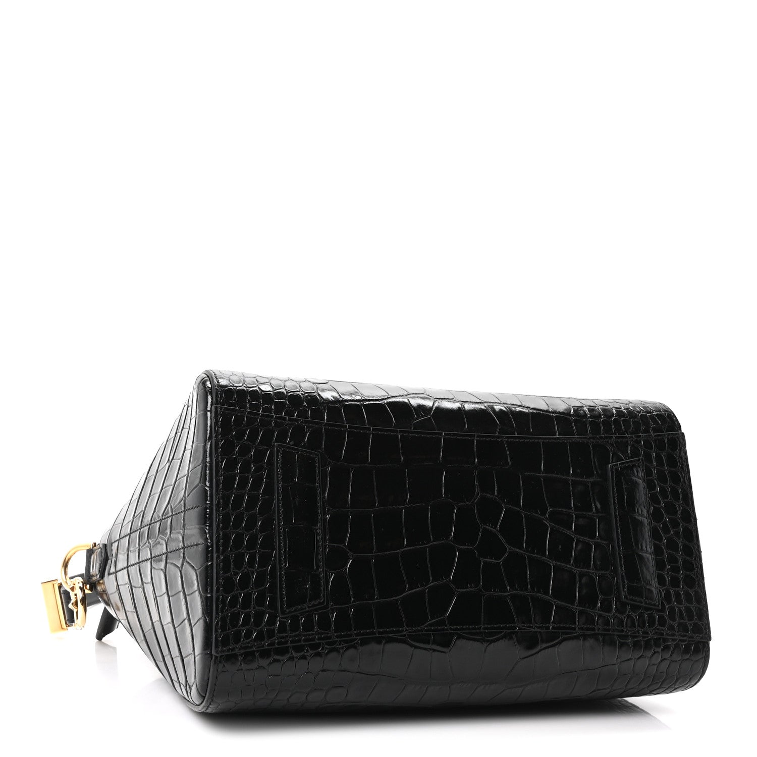 Givenchy Calfskin Crocodile Embossed Small Antigona Black 4 of 10