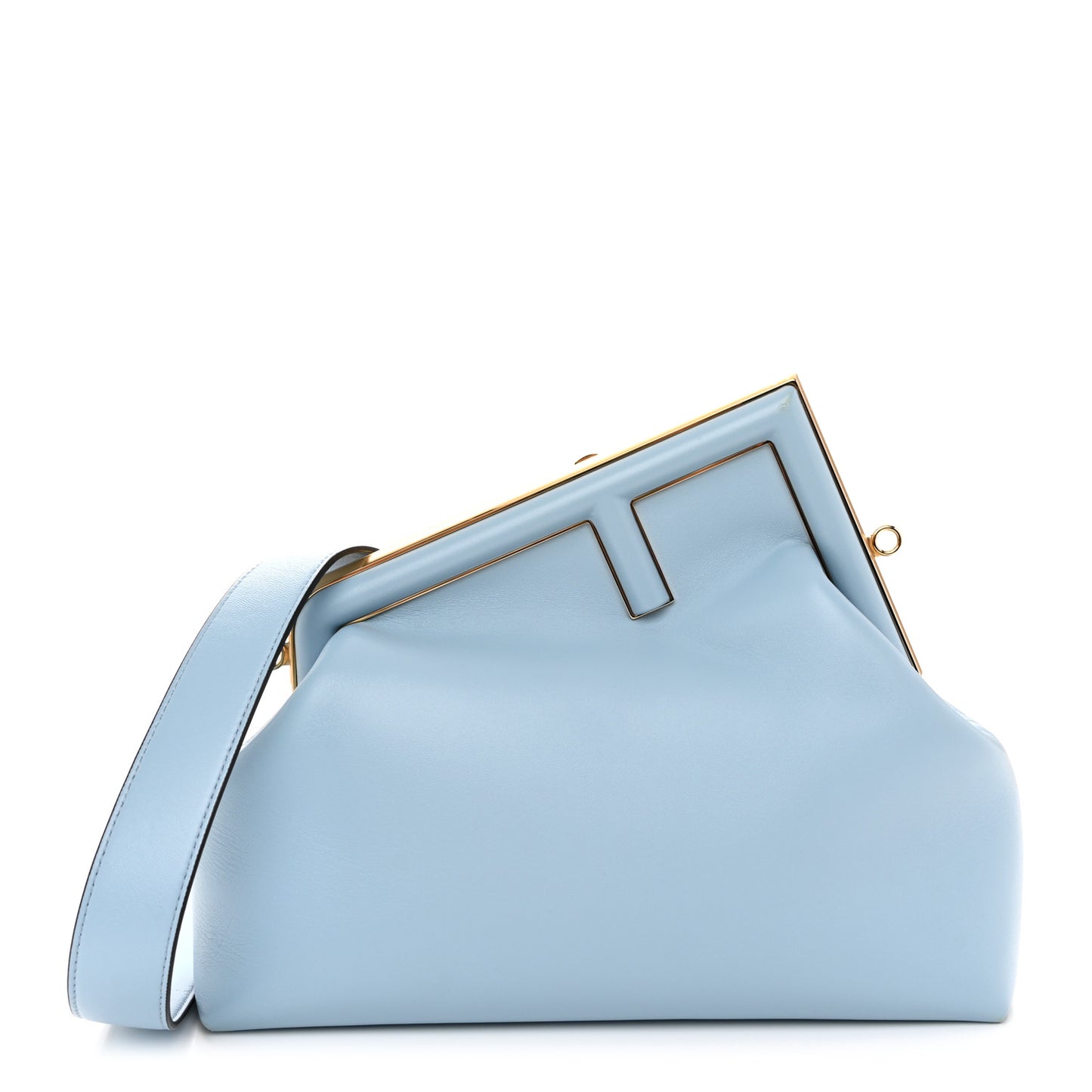 Shiny Nappa Medium Fendi First Azzurro Baby