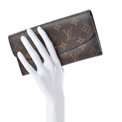 Louis Vuitton Monogram Emilie Wallet Red 2 of 9