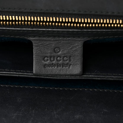 Gucci Suede Patent Web Medium Ophidia Chain Shoulder Bag New Shamarock Black 5 of 9