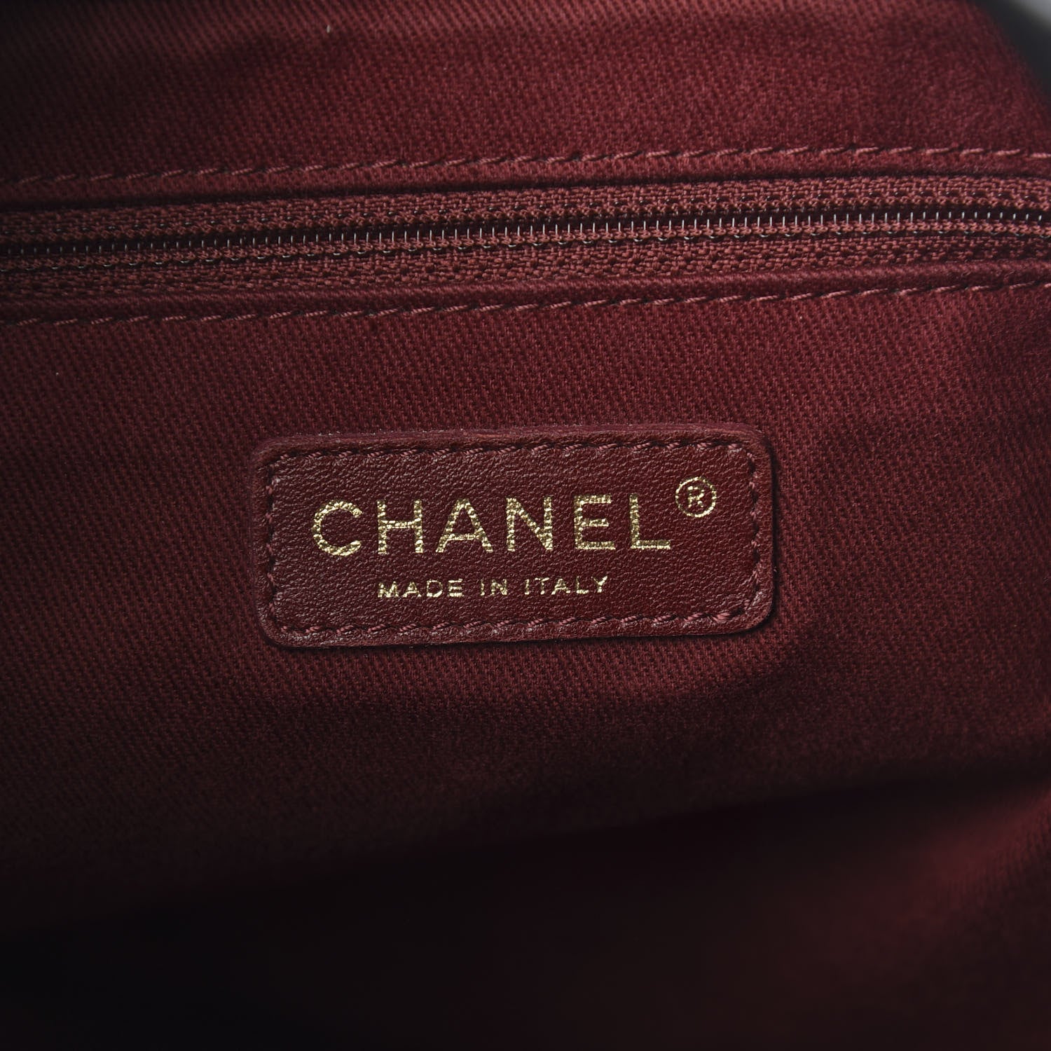 Chanel Calfskin Camellia Embossed Drawstring Shoulder Bag Black 6 of 10