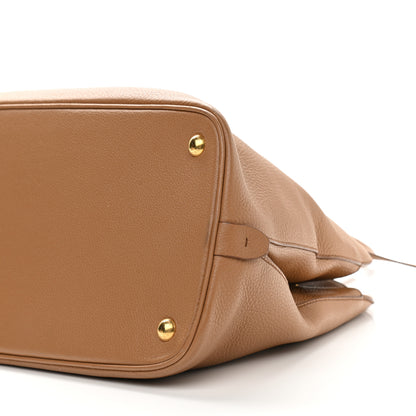 Prada Vitello Daino Dome Satchel Cannella 8 of 8