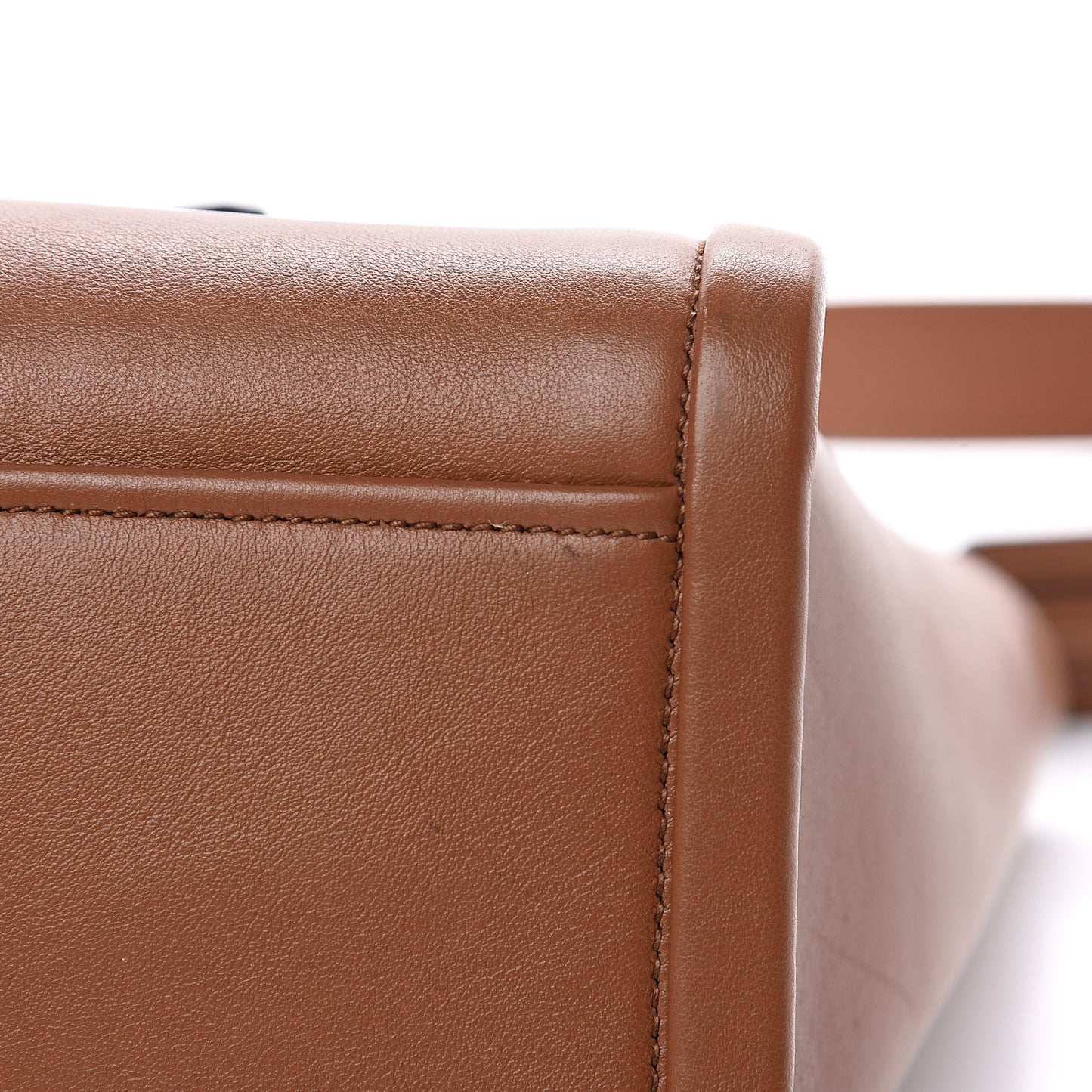 City Calfskin Tote Cognac