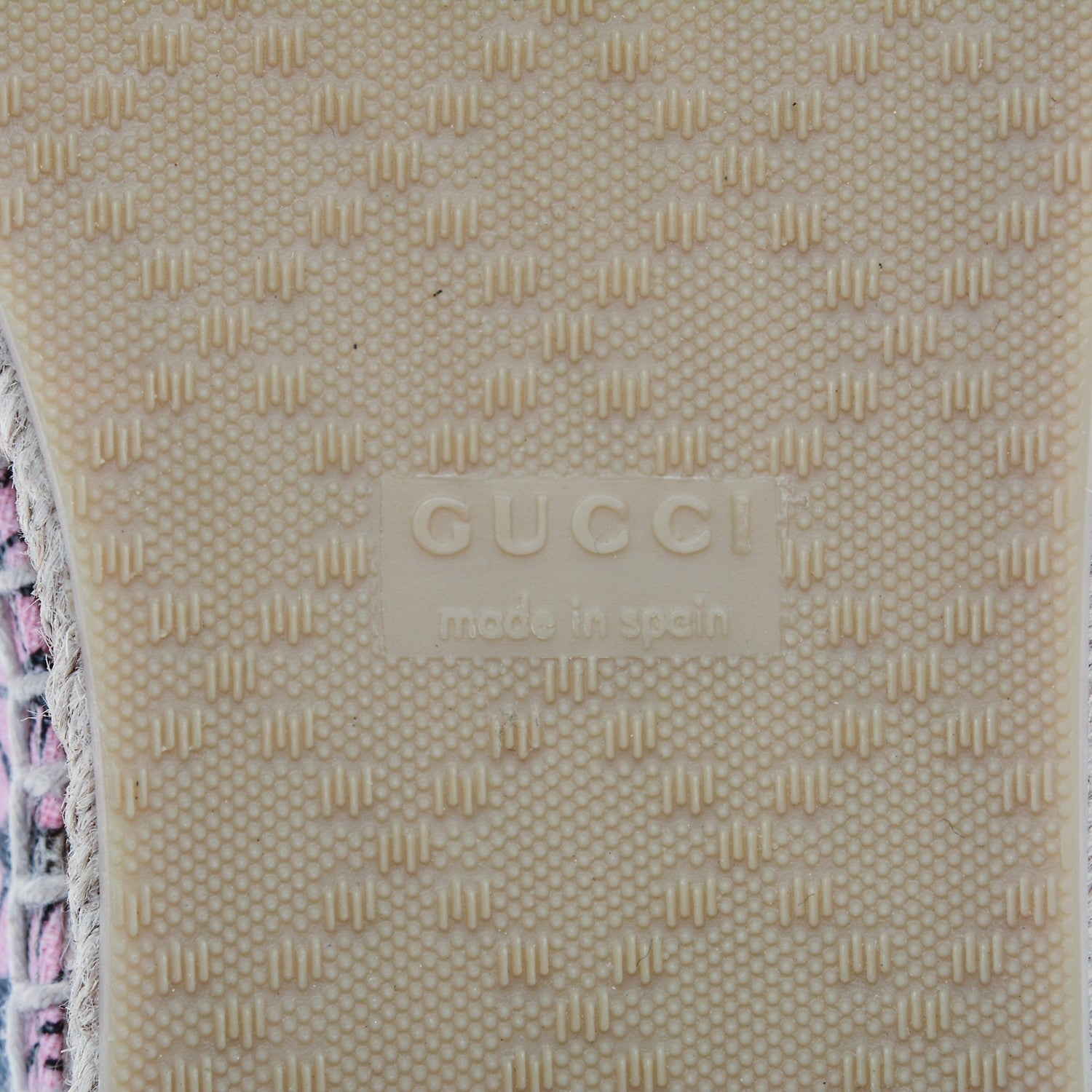 Gucci GG Supreme Monogram Bengal Espadrilles 39.5 Beige Pink 7 of 7