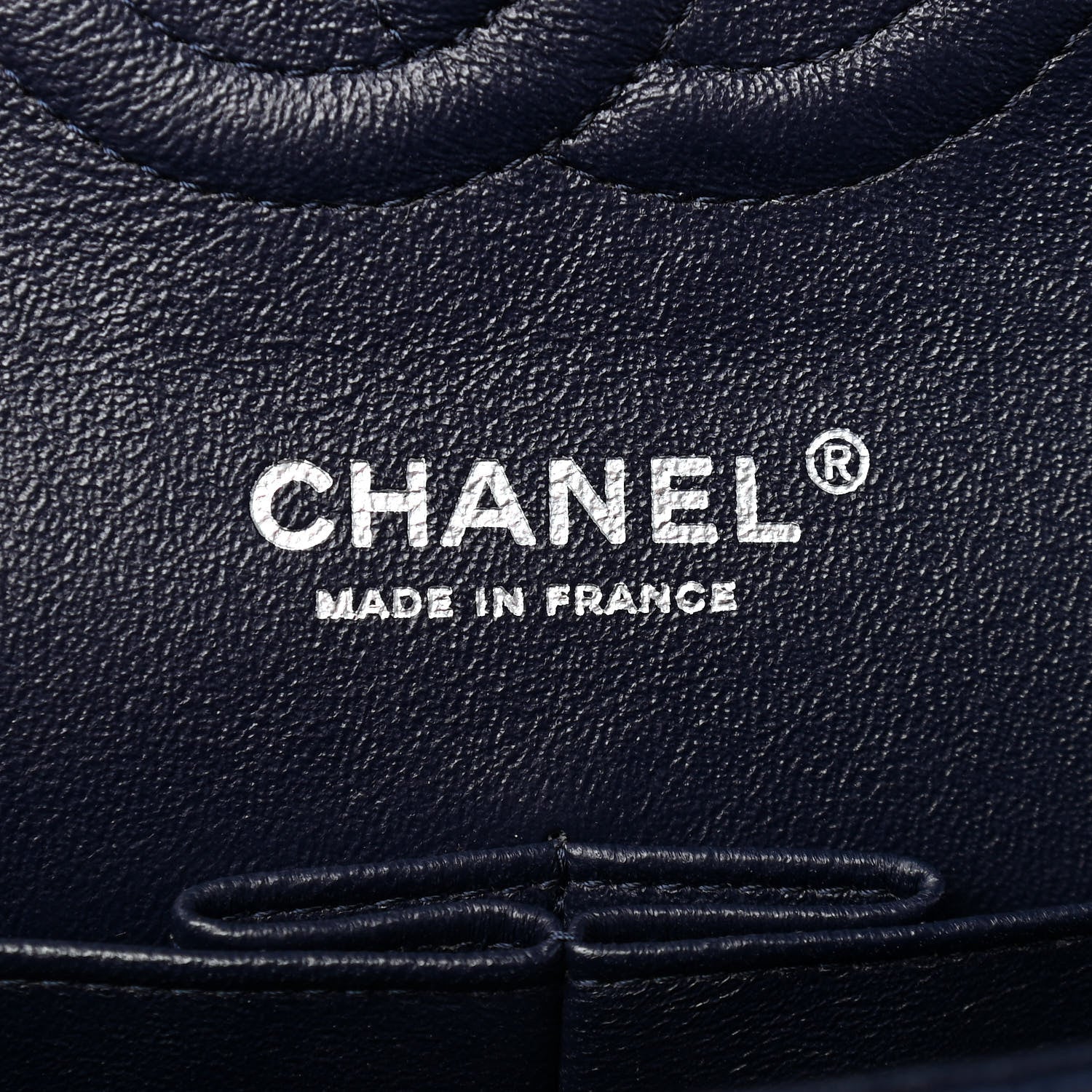 Chanel Caviar Quilted Medium Double Flap Navy 6 of 9