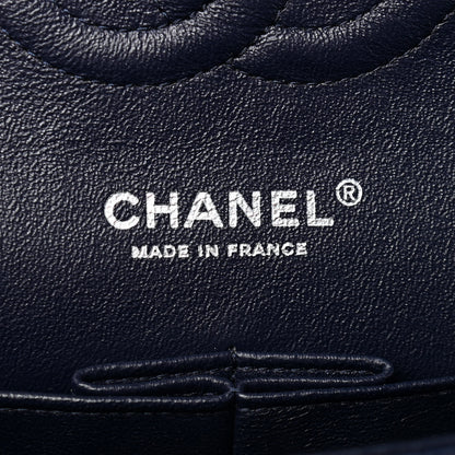 Chanel Caviar Quilted Medium Double Flap Navy 6 of 9