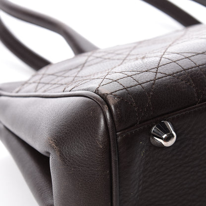 Christian Dior Calfskin Cannage Shoulder Bag Dark Brown 15 of 24