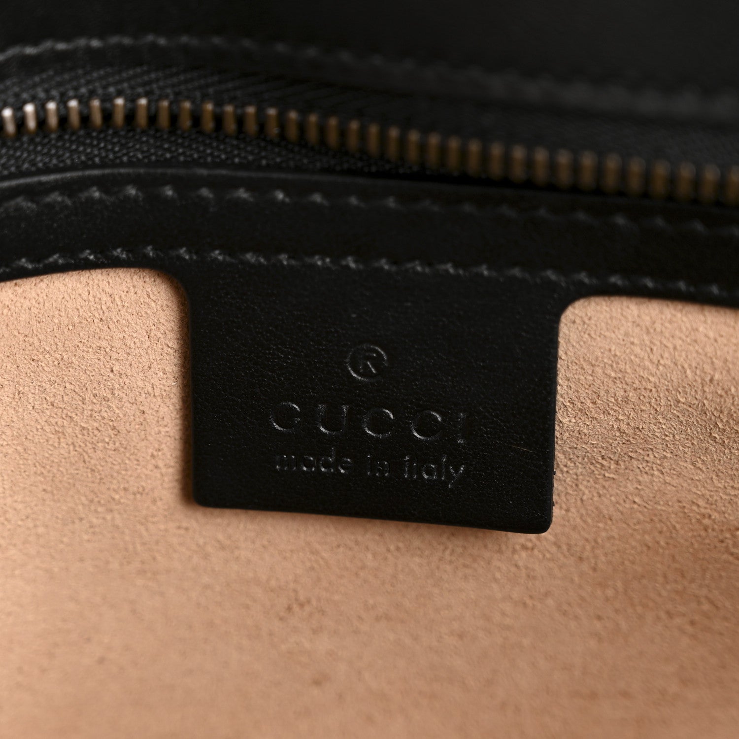 Gucci Calfskin Matelasse Small GG Marmont Shoulder Bag Black 6 of 12