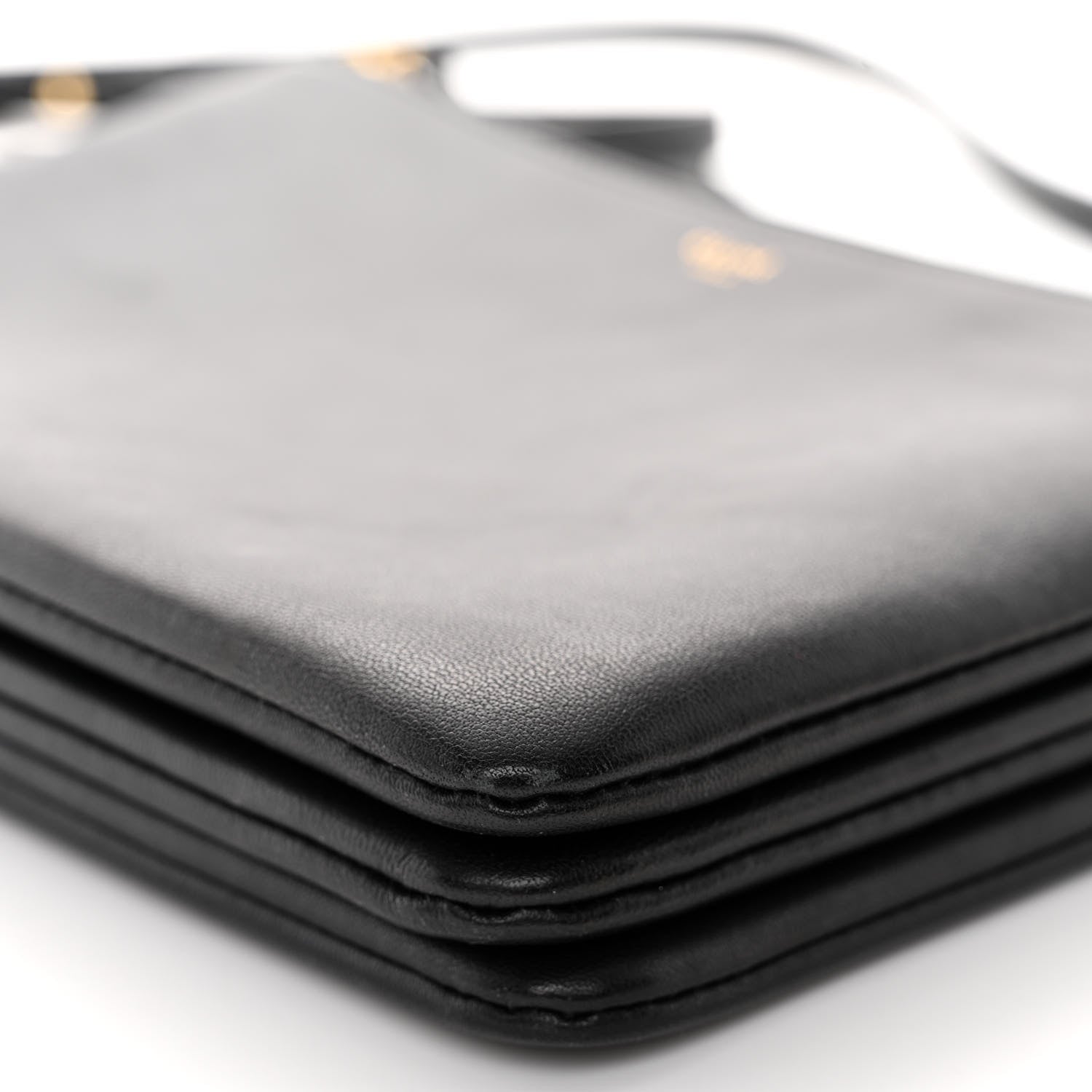 Celine Lambskin Small Trio Crossbody Bag Black 11 of 11