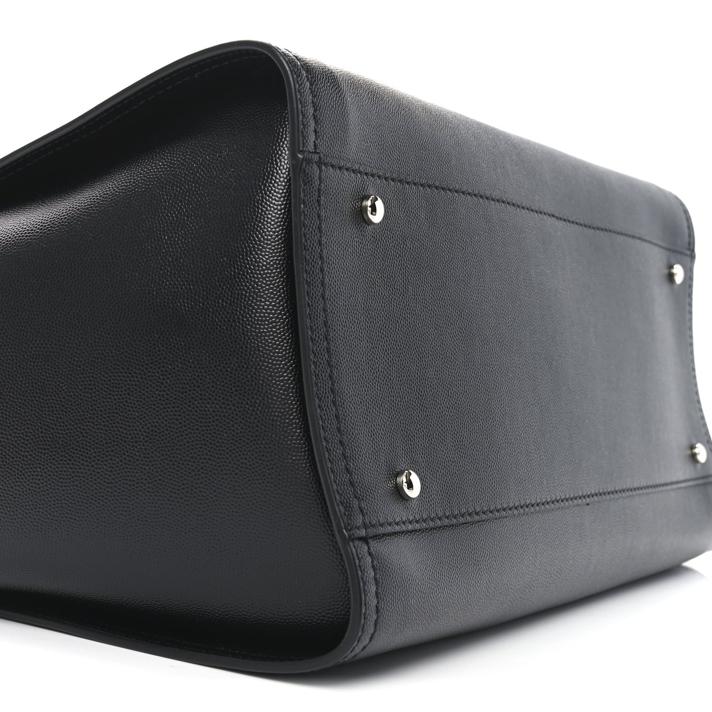 Caviar Medium Studded Deauville Tote Black