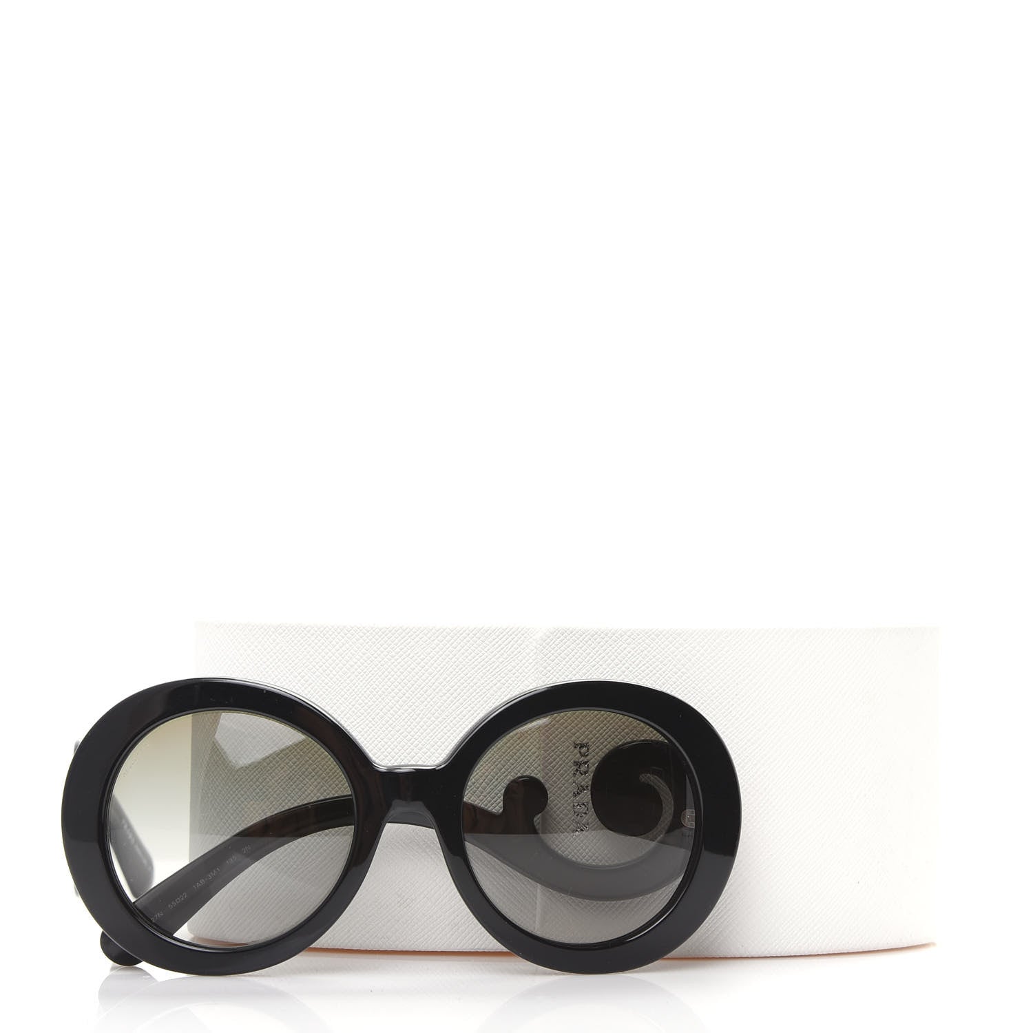 Prada Baroque Sunglasses SPR 27N Black 8 of 8