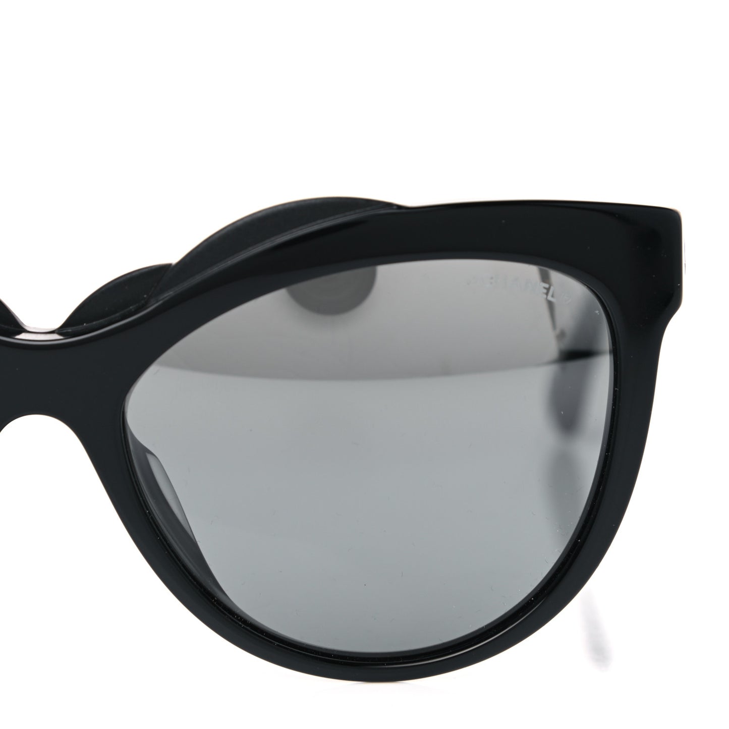 Acetate Cat Eye Sunglasses Black