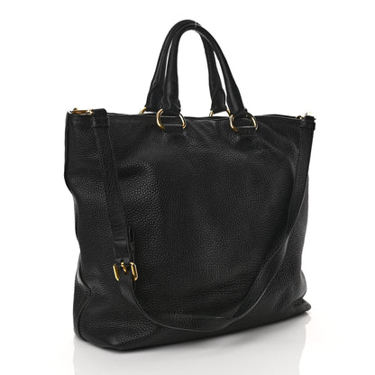 Prada Vitello Phenix Satchel Black 2 of 12