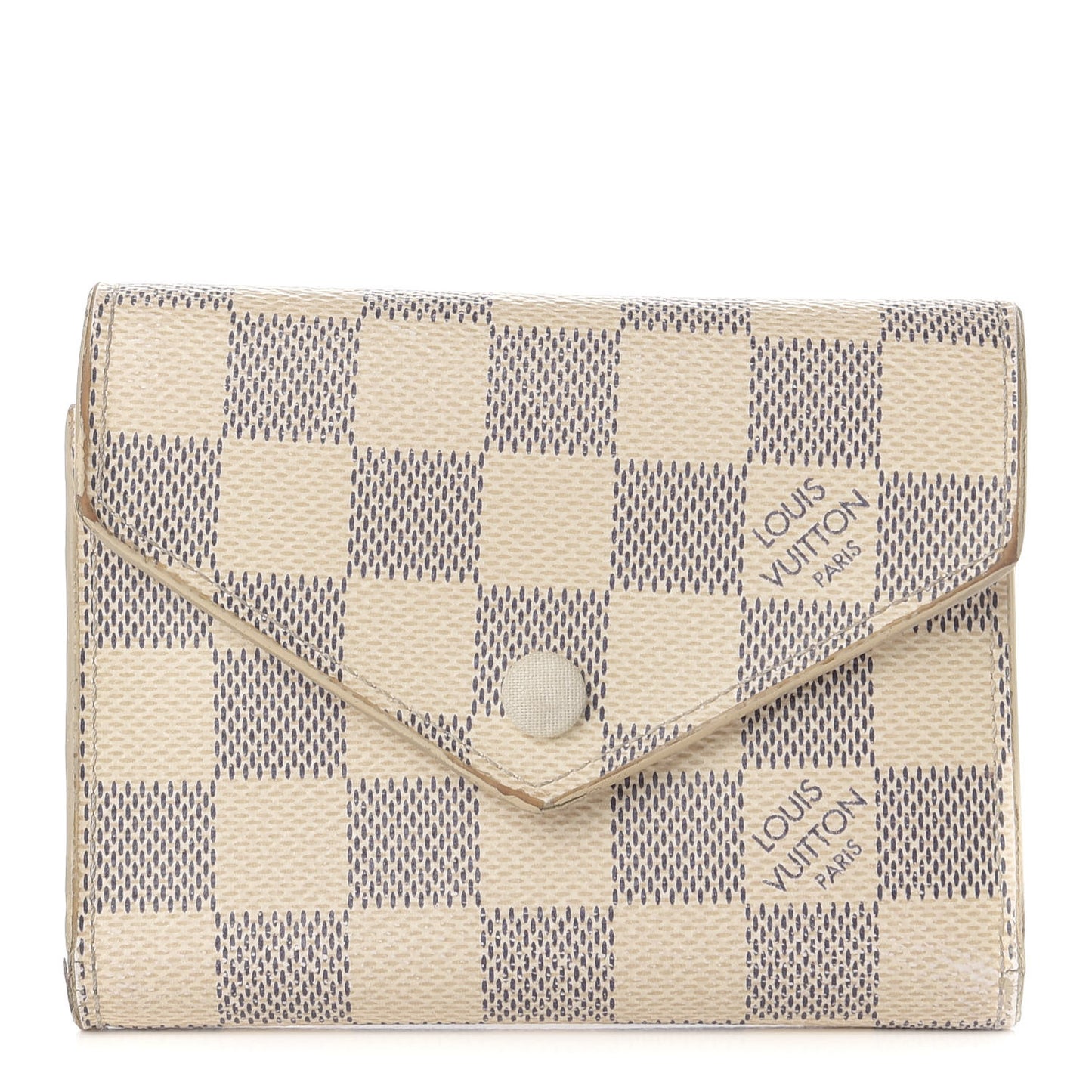 Damier Azur Victorine Wallet Rose Ballerine