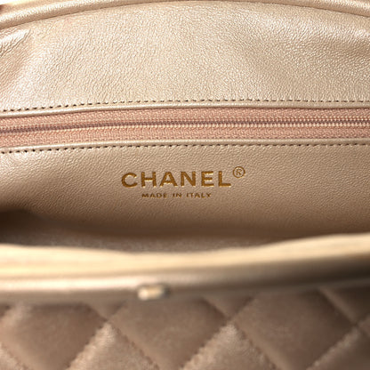 Chanel Metallic Lambskin Quilted Timeless Clutch Gold 6 of 9