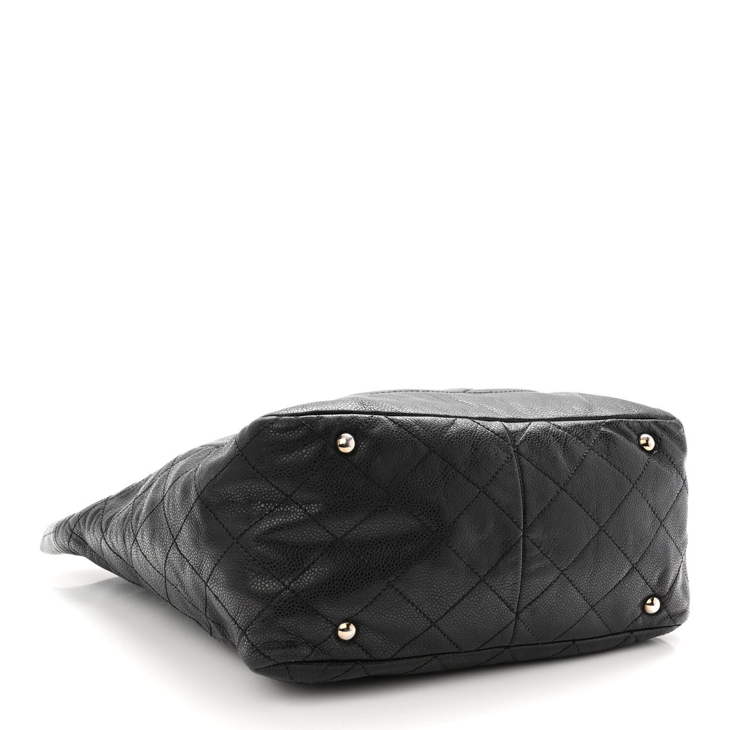 Caviar Stitched Timeless CC Soft Tote Black
