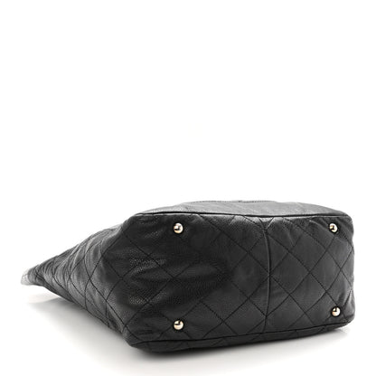 Chanel Caviar Stitched Timeless CC Soft Tote Black 3 of 9