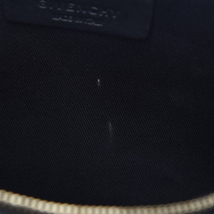 Givenchy Lambskin Medium Zip Pouch Black White 8 of 10