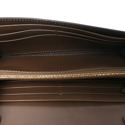 Fendi Vitello Soft F is Fendi Bi-Color FF 1974 Embossed Continental Envelope Wallet On Chain Maya Black 5 of 10